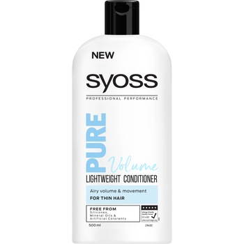 Balsam Syoss Pure Volume pentru par subtire, 500 ml Balsam Syoss Pure Volume pentru par subtire, 500 ml