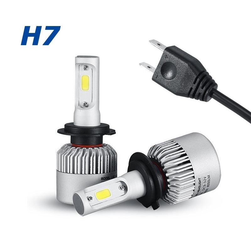LED-izzók H7, készlet - 2 db, 9V-32V, CSP, Canbus 