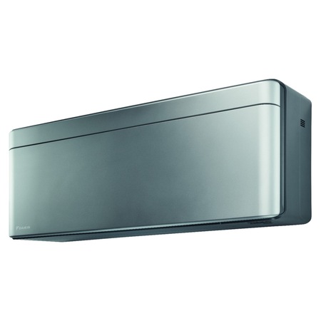 Pachet aparat de aer conditionat Daikin Stylish Silver 9000 btu, FTXA25AS+RXA25A, Inverter Bluevolution, clasa A+++, Flash Streamer, WiFi inclus, refrigerant R-32 + sistem asimetric de 4 amortizoare pentru unitatea exterioara VibraZerro RX30M