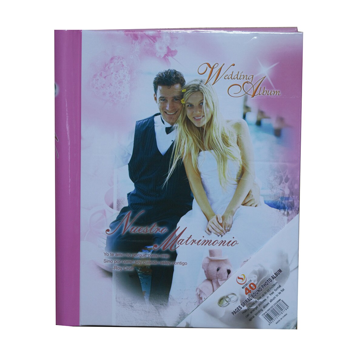 Album foto Wedding-R, 20 file autoadezive, format 21.5x27.5 cm, coperta carton - AL-FOTO-6006-R