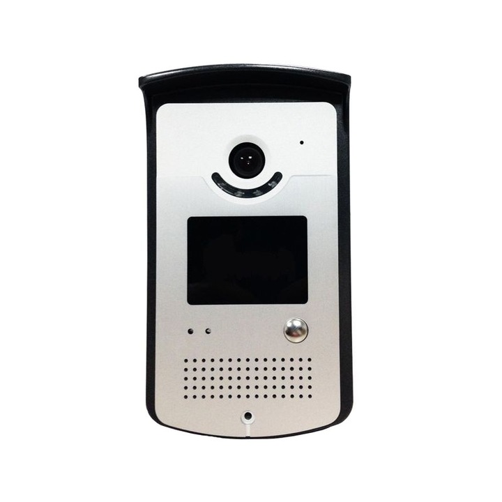 Videointerfon IP WiFi camera HD 1Mpx + PIR, sunet dual, market Android + iPhone