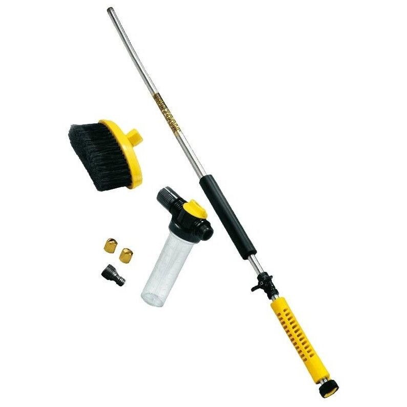 Pistol cu presiune pentru apa, cu compartiment detergent si perie