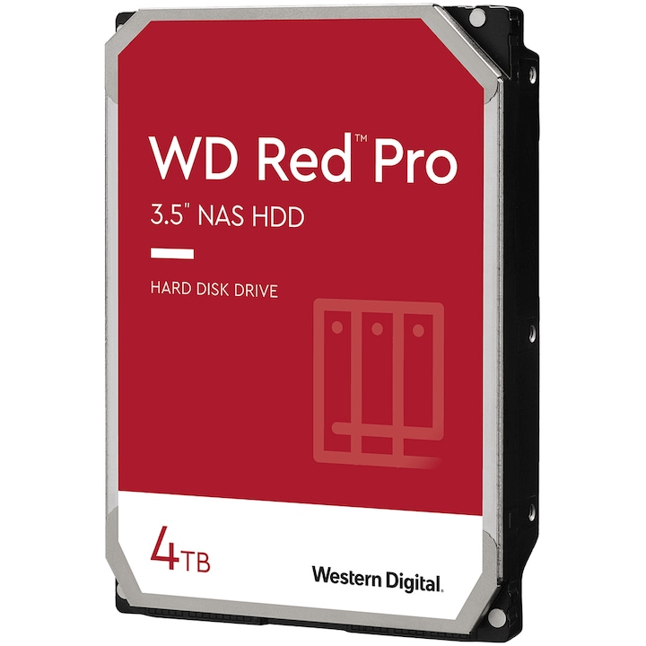Хард диск WD Red Pro 4TB, 7200 об/мин, 256MB cache, SATA III