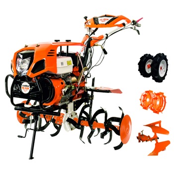 Motocultor Ruris 1300KS, 13 CP, 389 CC, 4 timpi, 125 cm latime lucru, 6 l, benzina, accesorii incluse Motocultor Ruris 1300KS, 13 CP, 389 CC, 4 timpi, 125 cm latime lucru, 6 l, benzina, accesorii incluse