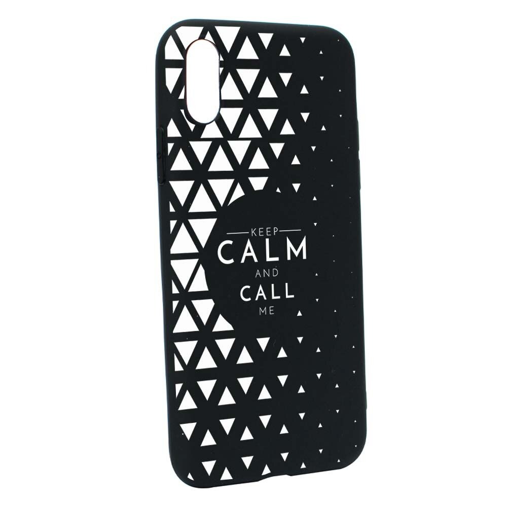 Husa Apple iPhone XS / X, Silicon, Keep Calm B2