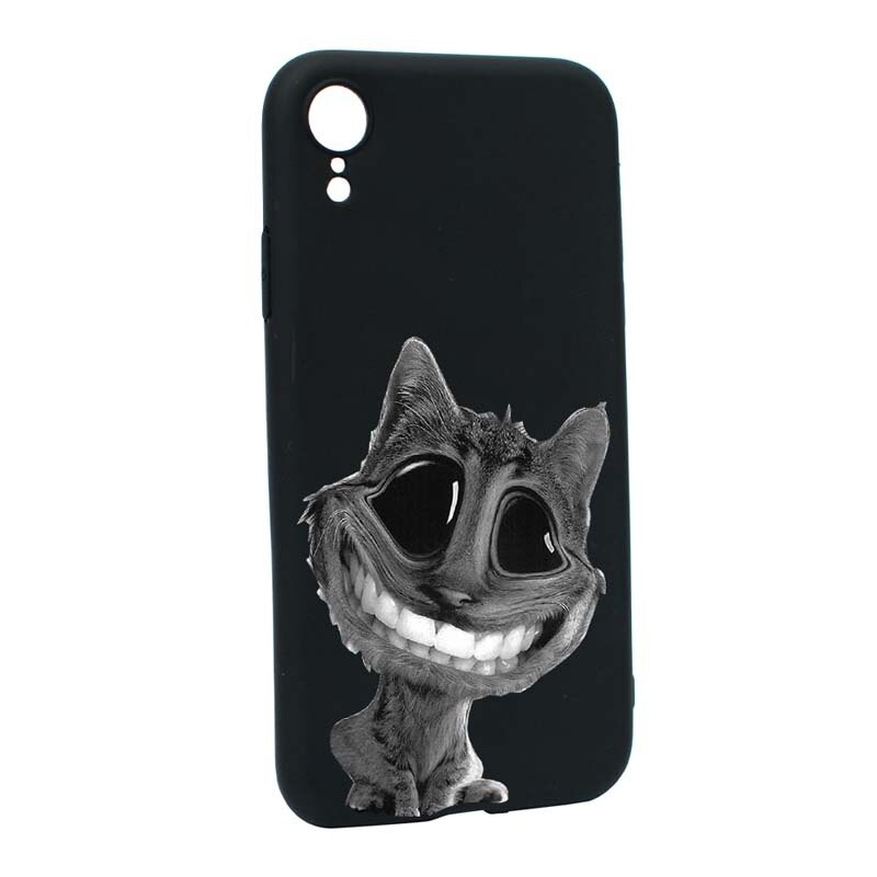Husa Apple iPhone XR, Silicon, Crazy Cat B20
