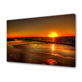 Tablou Canvas Led cu intrerupator, Luminos in intuneric, Premium Art Factory TrueColor Peisaj, Multicolor, Apus la malul marii, Panza pe cadru de lemn, Decoratiuni Moderne pentru Casa, 40 x 60 cm Tablou Canvas Led cu intrerupator, Luminos in intuneric, Premium Art Factory TrueColor Peisaj, Multicolor, Apus la malul marii, Panza pe cadru de lemn, Decoratiuni Moderne pentru Casa, 40 x 60 cm