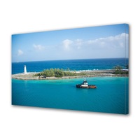 tablou canvas led cu intrerupator luminos in intuneric premium art factory truecolor peisaj multicolor barca ajunge la far panza pe cadru de lemn decoratiuni moderne pentru casa 70 x 100 cm imagen 6_0_
0