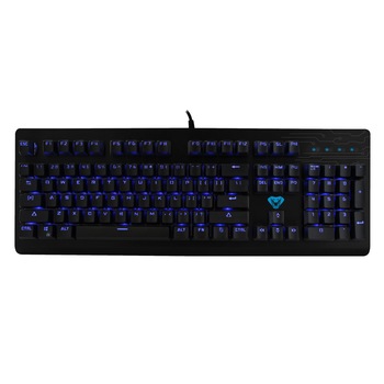 Tastatura Mecanica Media-Tech Cobra Pro ABYSS, 104 Taste, 12 Taste Multimedia, Iluminare Programabila, Anti-Ghosting, USB, Negru Tastatura Mecanica Media-Tech Cobra Pro ABYSS, 104 Taste, 12 Taste Multimedia, Iluminare Programabila, Anti-Ghosting, USB, Negru