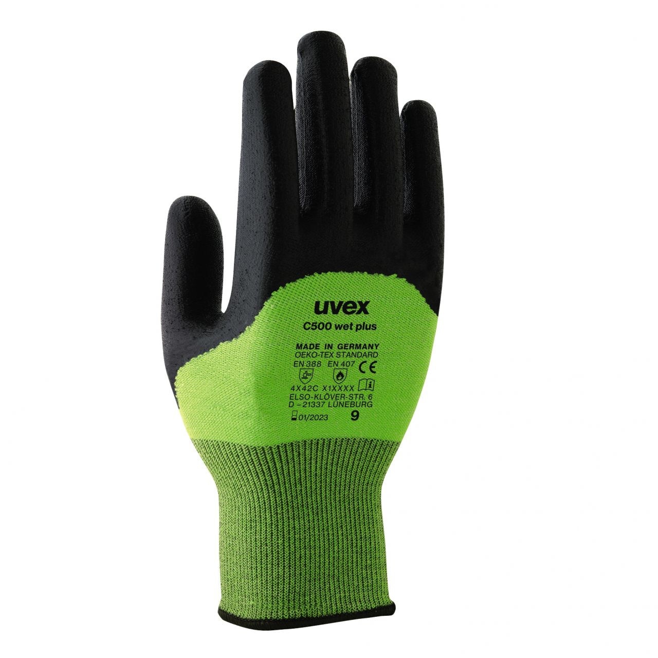 Manusi de protectie uvex C500 wet plus - 60496, marime 9