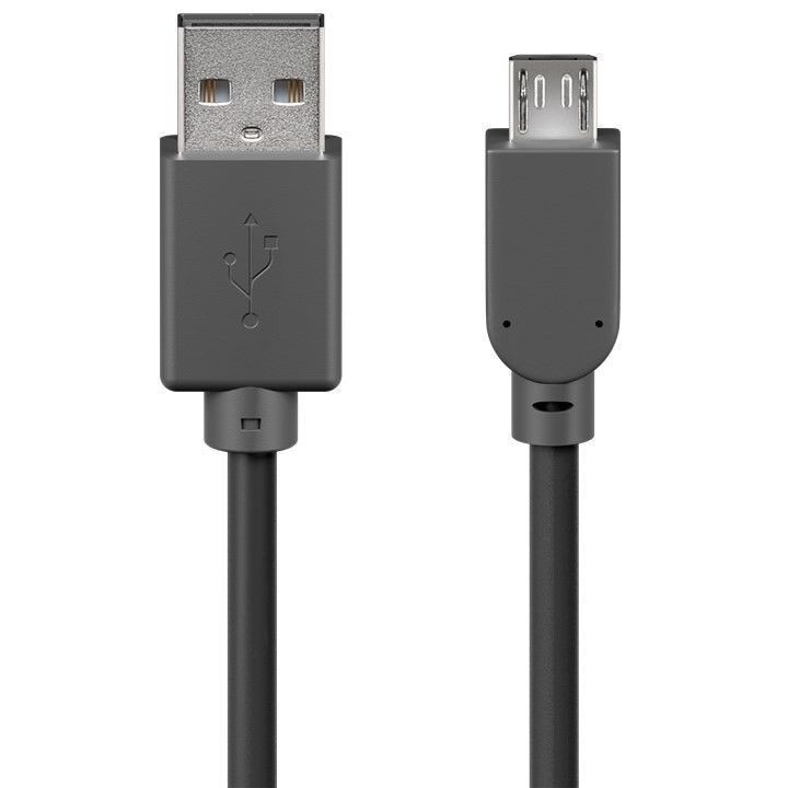 Cablu USB 2.0 A tata -> micro USB tata B, 3 m, Goobay