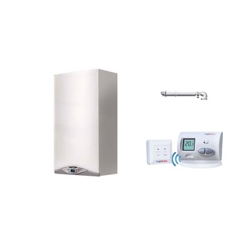 Pachet economic: centrala termica in condensare Ariston CARES 24 kW, kit de evacuare gaze arse si termostat wireless LOGICTHERM C3RF incluse Pachet economic: centrala termica in condensare Ariston CARES 24 kW, kit de evacuare gaze arse si termostat wireless LOGICTHERM C3RF incluse