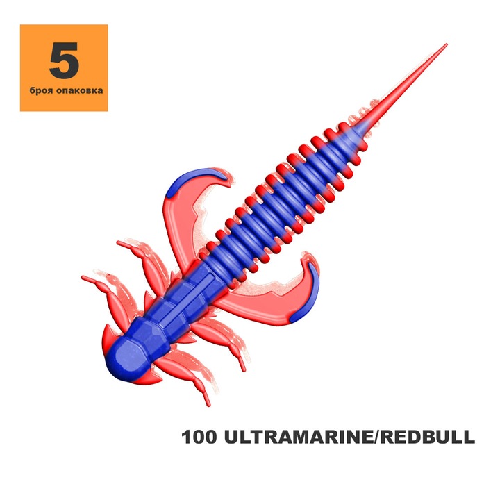 Примамка TOIRTAP FISH KILLER 3.1" 100 Ultramarine/Red Bull