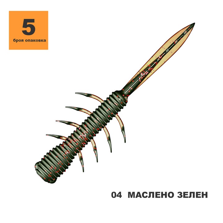 Примамка TOIRTAP STINGER 3" 04 МАСЛЕНО ЗЕЛЕН