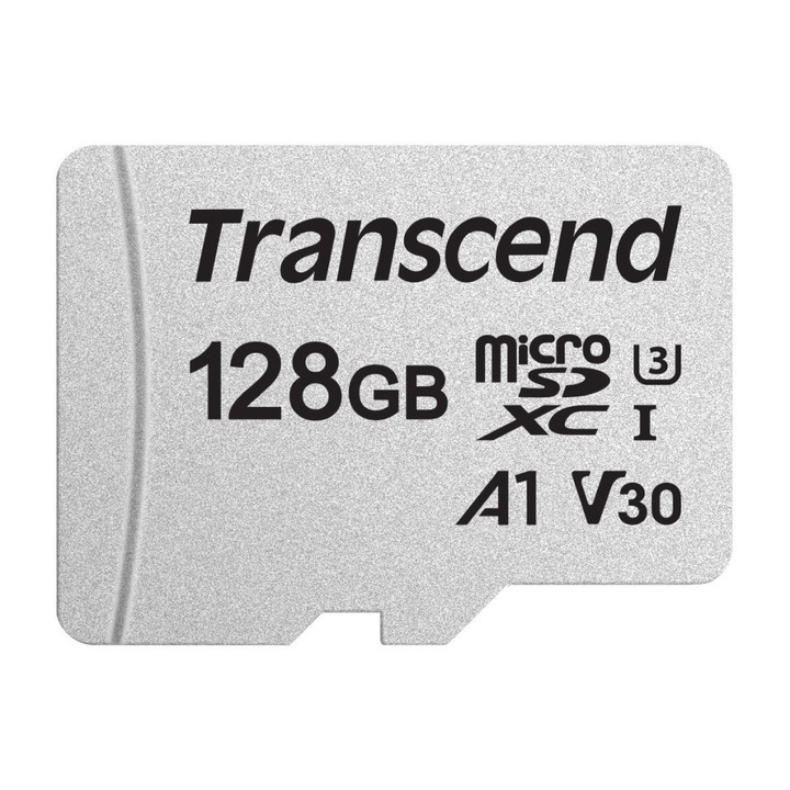 Карта памет Transcend 128GB microSD UHS-I U3A1, Без Адаптер, read: up to 95MBs, 45MB/s