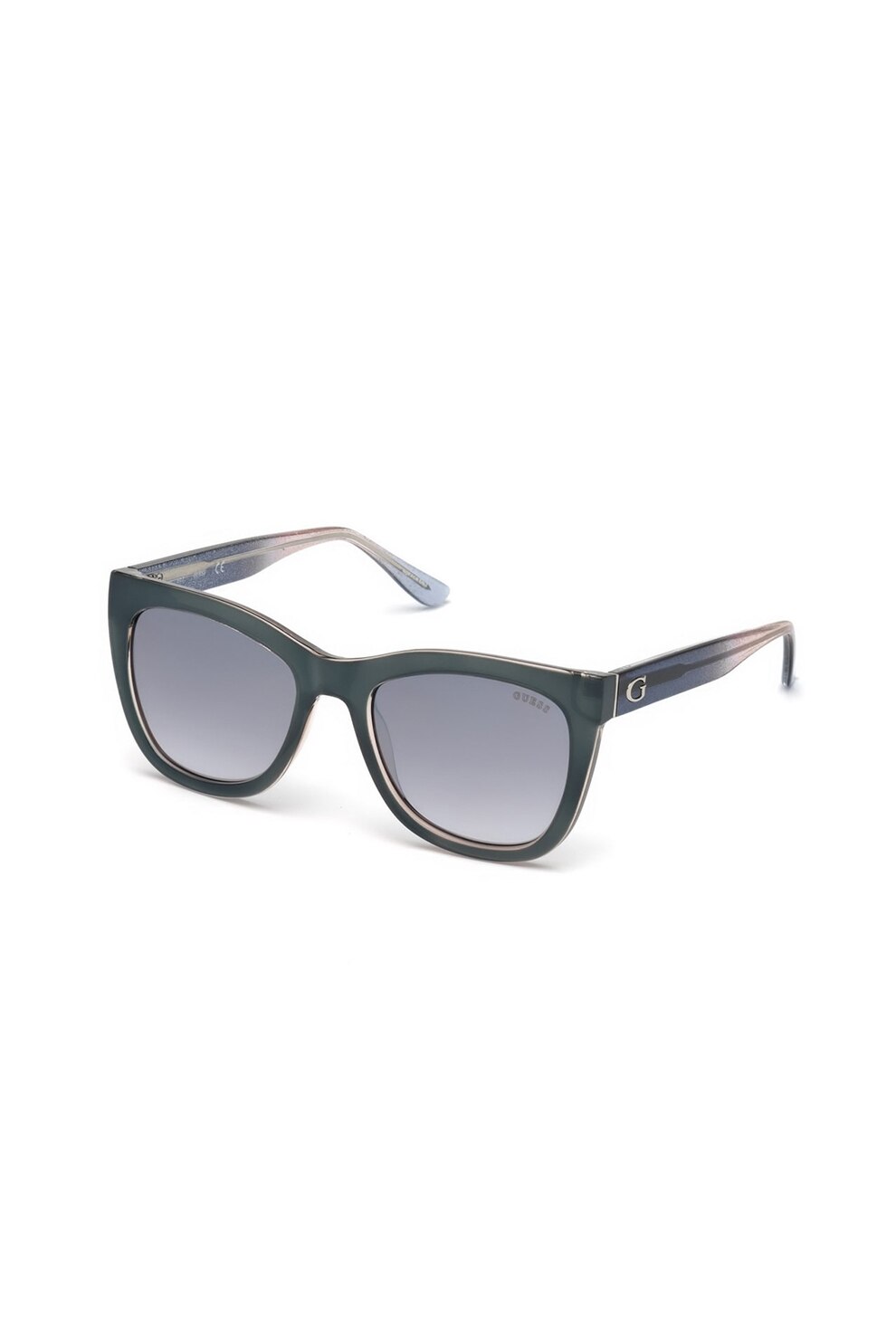 Guess, Ochelari de soare cat-eye cu logo discret, Albastru, 55-20-145 Standard