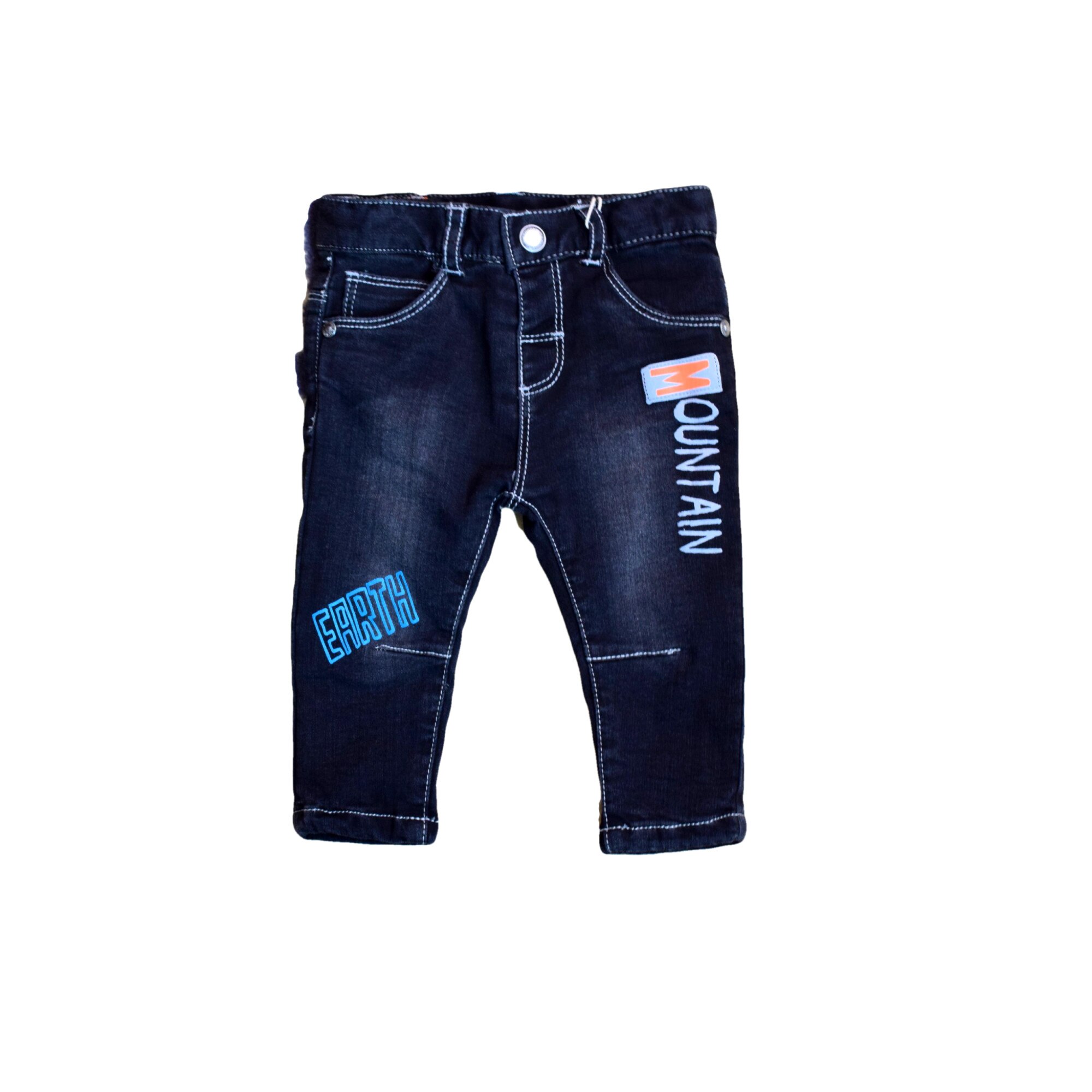 Pantaloni denim Mountain, Boboli, negru