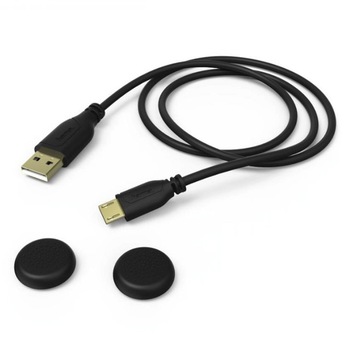 Cablu PS4 HAMA Super Soft de incarcare, 3m, negru, HAMA-54474 Cablu PS4 HAMA Super Soft de incarcare, 3m, negru, HAMA-54474
