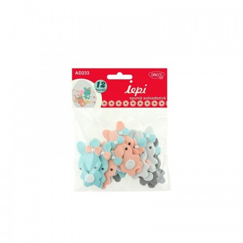 Accesorii craft - Iepi spuma autoadeziva 3D,multicolore Dacoart