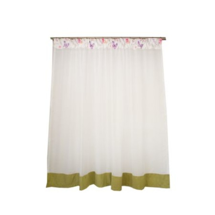 Perdea Velaria, fluturi cu parte verde, 390 X 135 cm