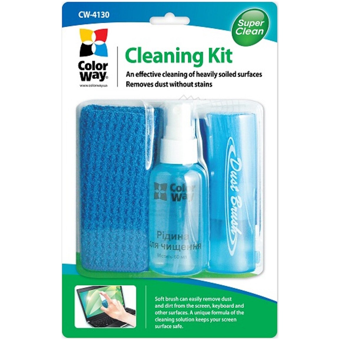 Kit de curatare ColorWay CW-41130 pentru ecrane si monitoare