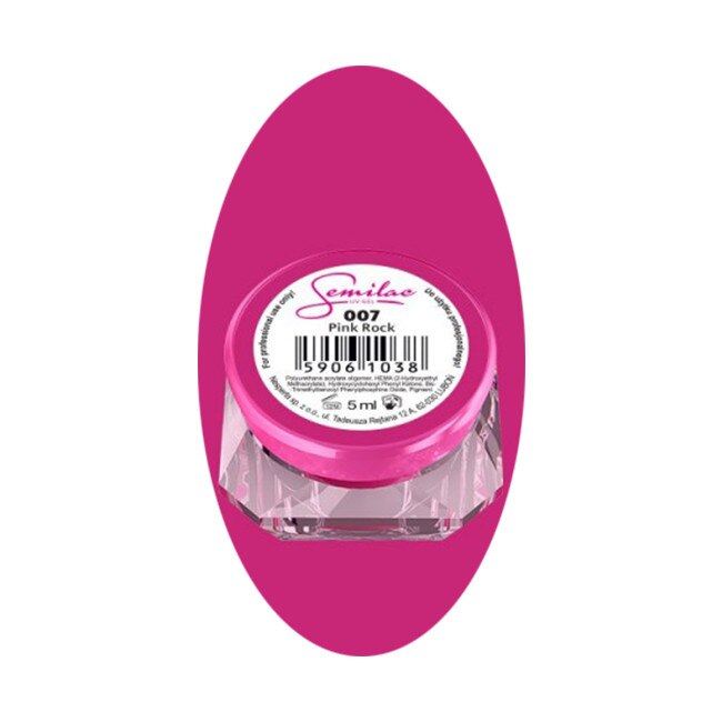 Gel UV color, Semilac, 5 ml, Pink Rock 007