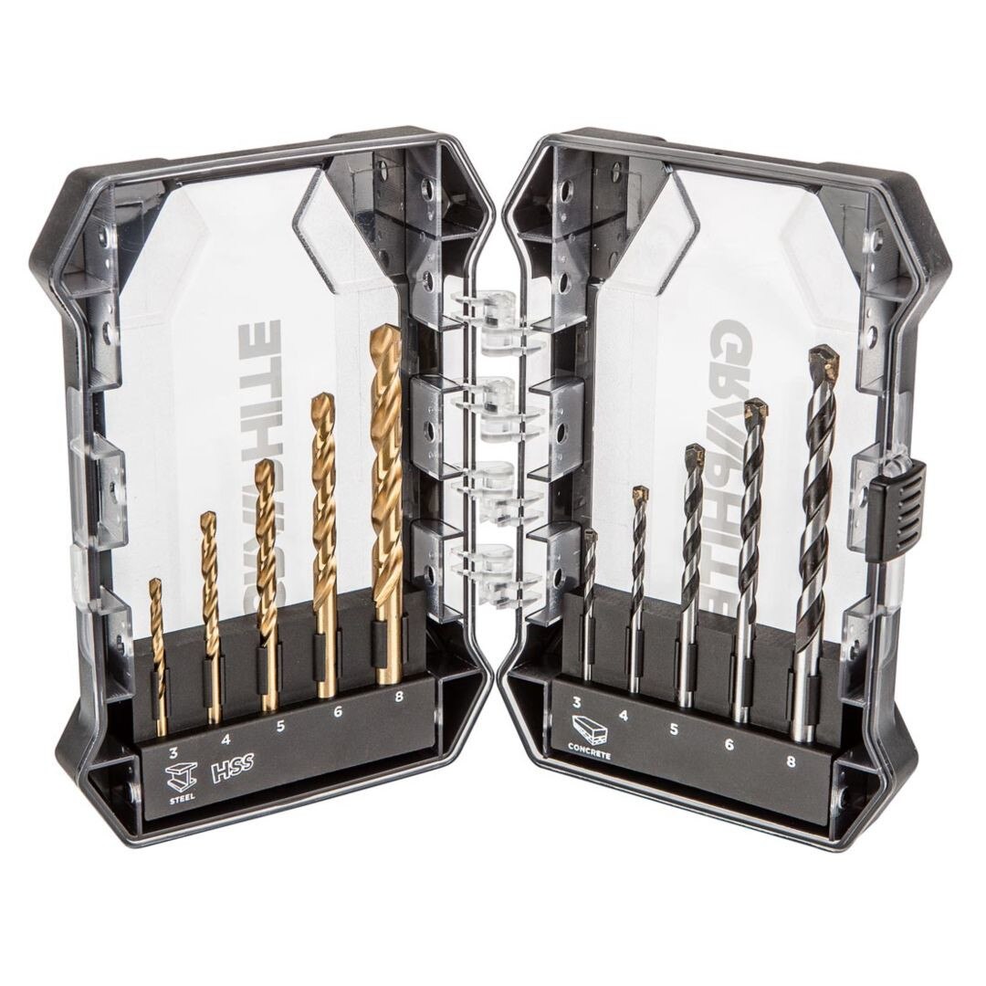Set de burghii pentru metal si lemn GRAPHITE 55h210