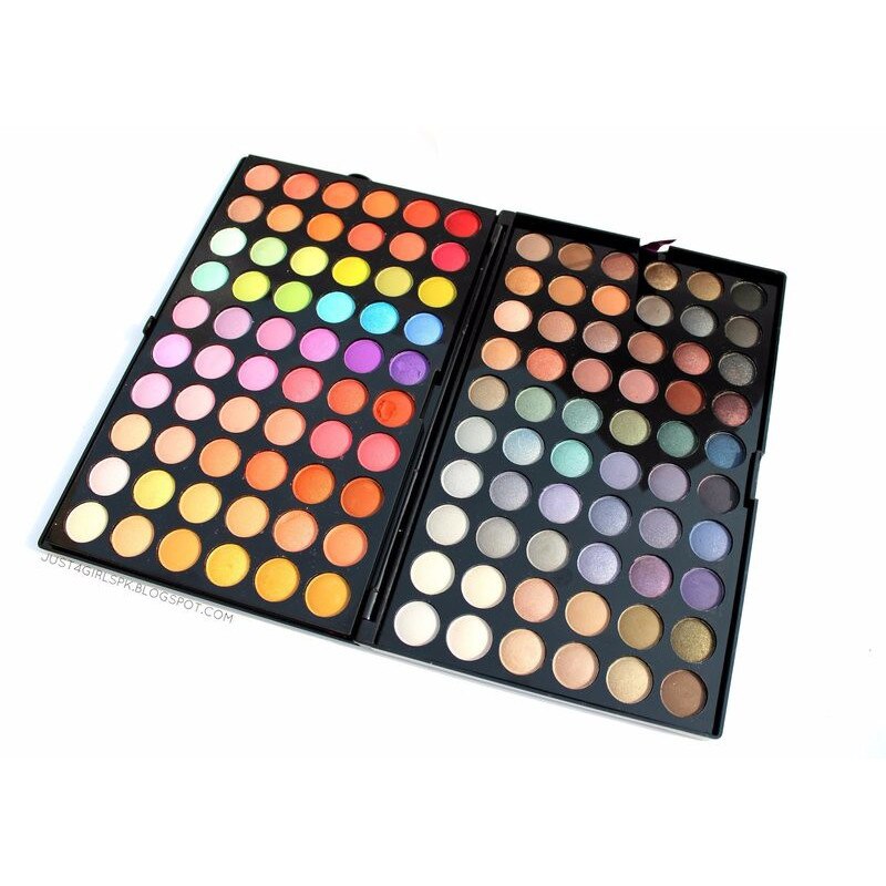 Trusa machiaj paleta farduri ochi 120 nuante Amfera