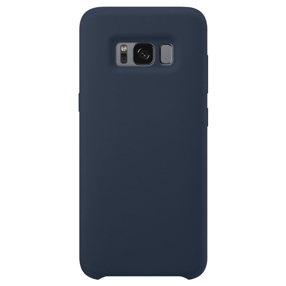 Husa telefon din silicon flexibil cu interior din material impotriva zgarieturilor , Gema Mixt pentru Samsung galaxy S8 Plus G955 , albastru inchis