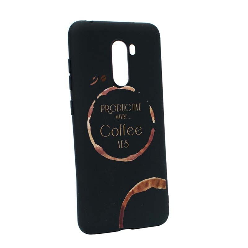 Husa Xiaomi PocoPhone F1, Silicon, Coffee B33