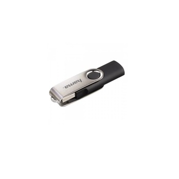 Memorie USB Hama Rotate 1080290000, 32GB, USB 2.0, Negru/Argintiu Memorie USB Hama Rotate 1080290000, 32GB, USB 2.0, Negru/Argintiu