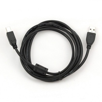 Cablu USB 2.0 A-B, Gembird, 1.8 m, Miez ferita, Negru Cablu USB 2.0 A-B, Gembird, 1.8 m, Miez ferita, Negru