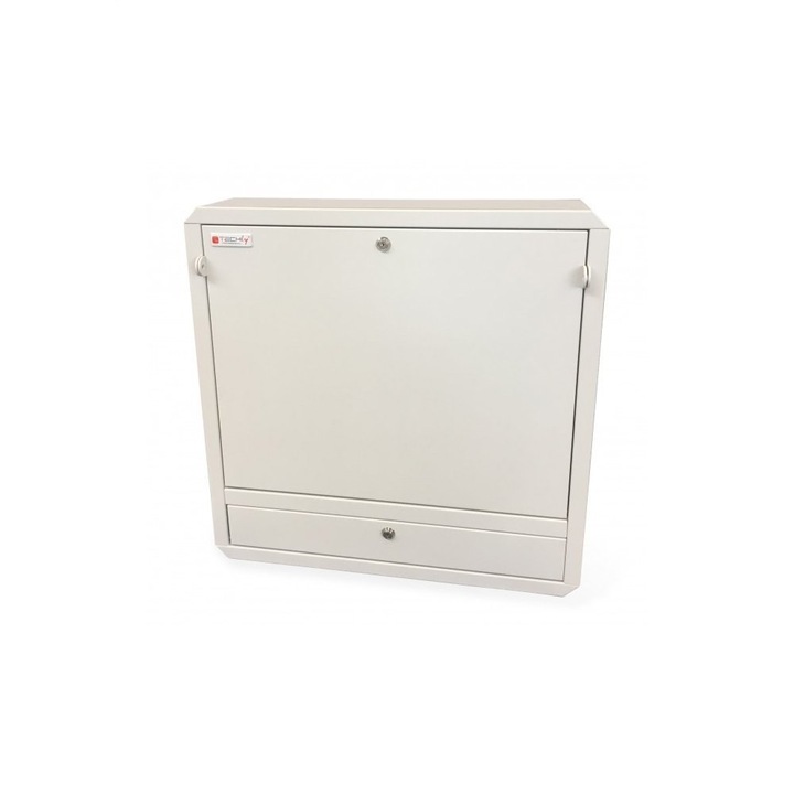 Techly fém szekrény, Lopásgátló, 596x127 mm, Szürke