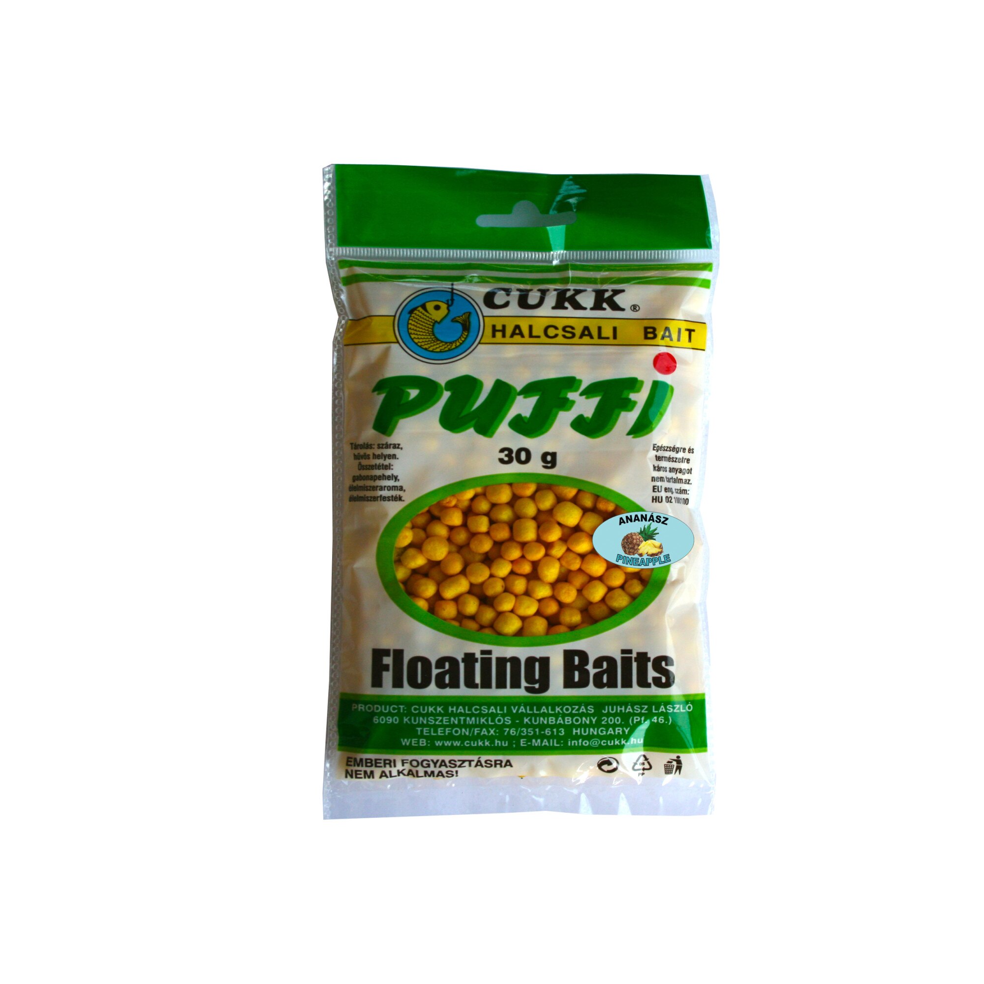 Momeala carlig,CUKK, Puffi Ananas Mic 30g