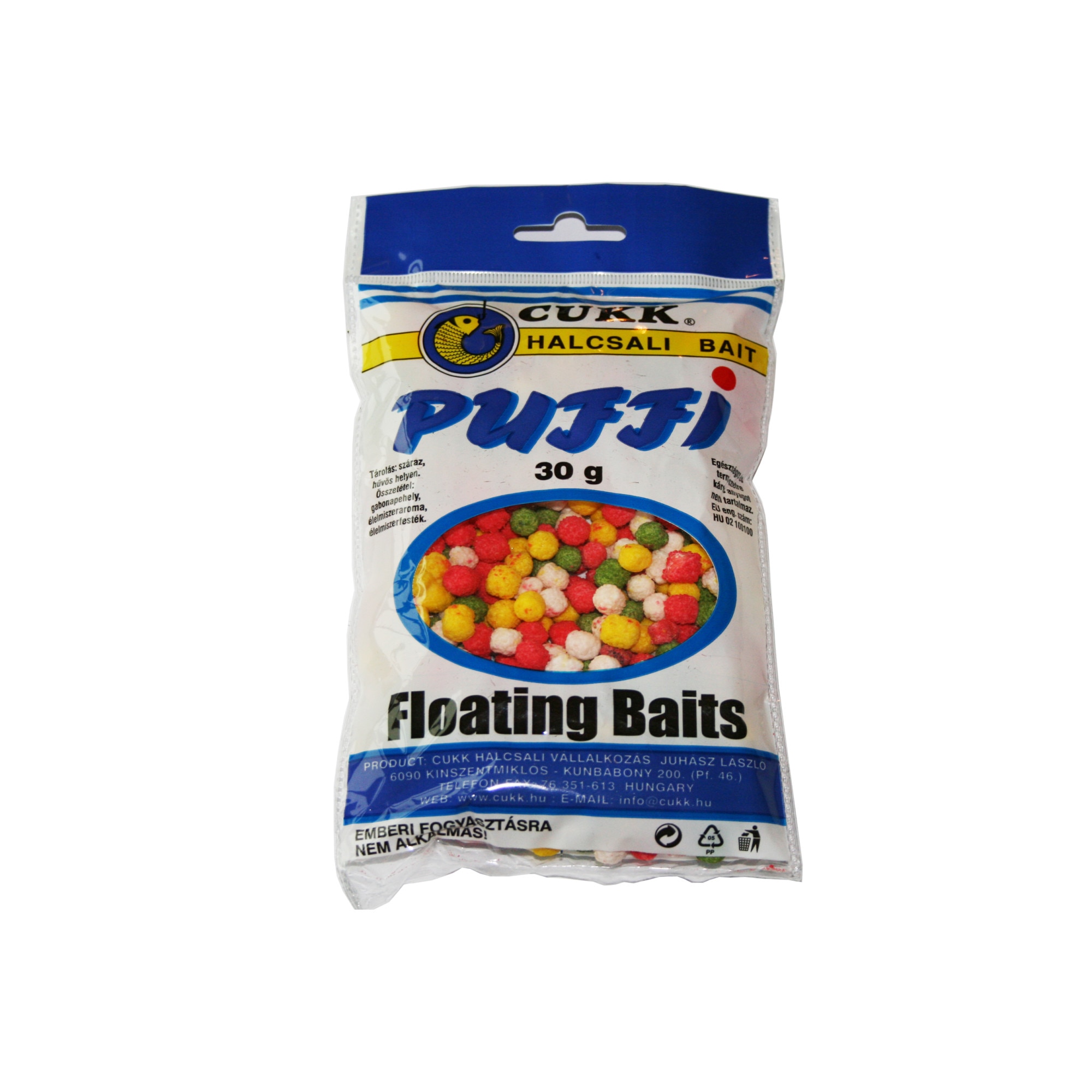 Momeala carlig,CUKK, Puffi Glazurat Colorat Mic 30g