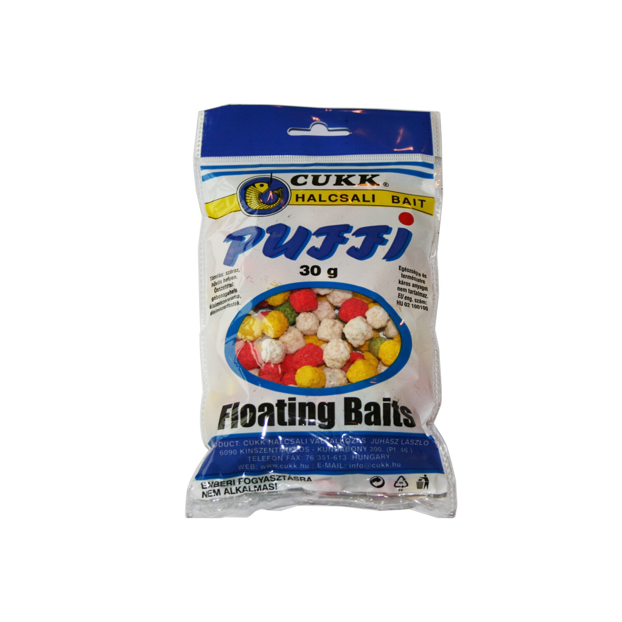 Momeala carlig,CUKK, Puffi Glazurat Colorat Mediu 30g