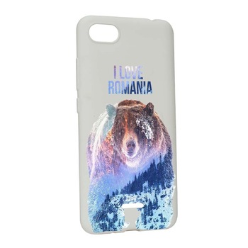 Husa Xiaomi Redmi 6A, Silicon, I Love Romania W35 Husa Xiaomi Redmi 6A, Silicon, I Love Romania W35