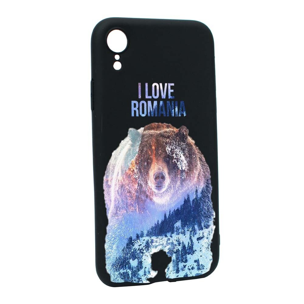 Husa Apple iPhone XR, Silicon, I Love Romania B35