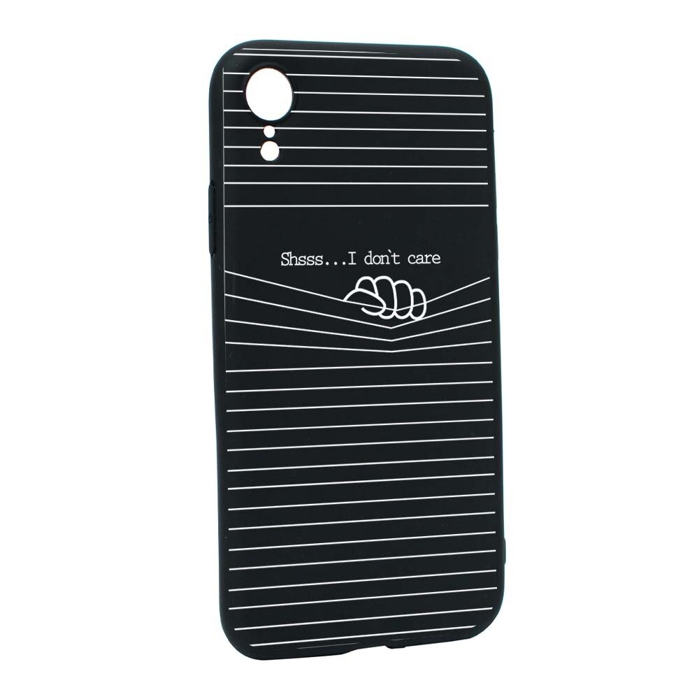 Husa Apple iPhone XR, Silicon, I Don`t Care B36