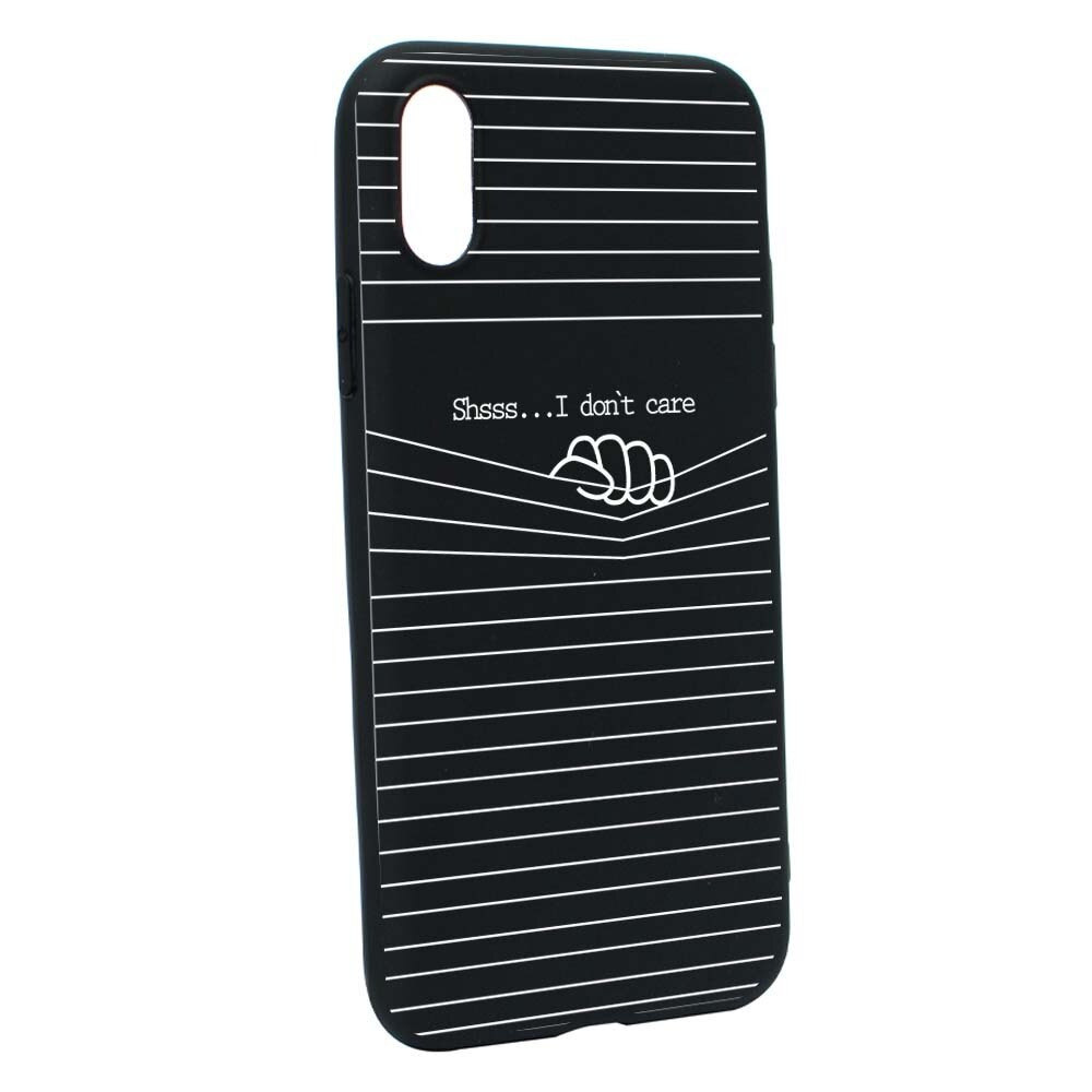 Husa Apple iPhone XS Max, Silicon, I Don`t Care B36