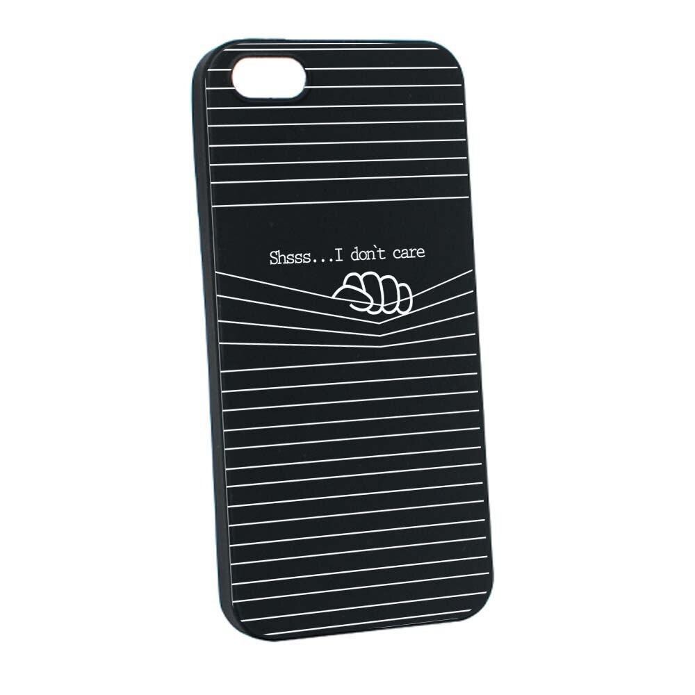 Husa Apple iPhone SE / 5S / 5, Silicon, I Don`t Care B36