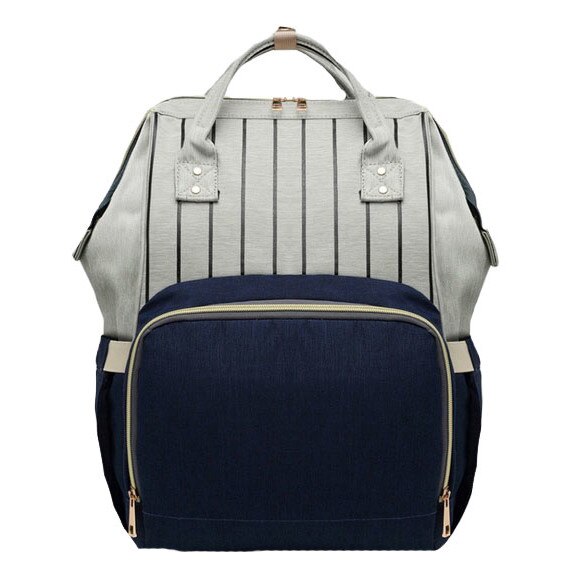 Rucsac pentru mamici, Kono, bluemarin cu dungi