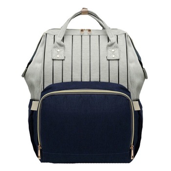 Rucsac pentru mamici, Kono, bluemarin cu dungi Rucsac pentru mamici, Kono, bluemarin cu dungi