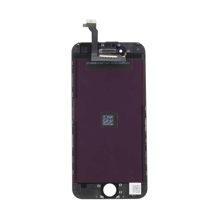 Дисплей с тъчскрийн и SmartGSM рамка, съвместим с Apple iPhone 6, черен, първокласно качество