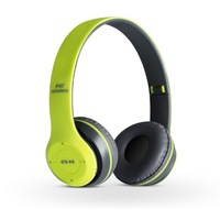 Casti Bluetooth Cu Microfon si Radio P47 Verde Bass Puternic