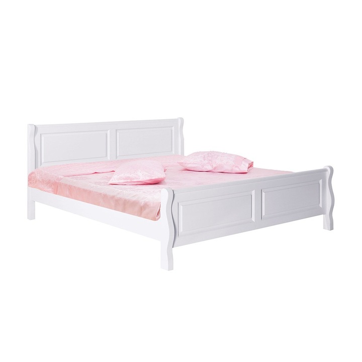 Pat Mobarta, Lemn Masiv, 140 x 200, Alb