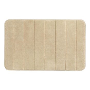 Covoras de baie MEMORY Wenko, Poliester, 50 x 80 cm, Bej Covoras de baie MEMORY Wenko, Poliester, 50 x 80 cm, Bej