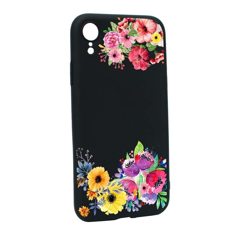Husa Apple iPhone XR, Silicon, Flower B56