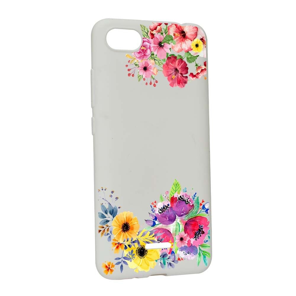 Husa Xiaomi Redmi 6A, Silicon, Flower W56