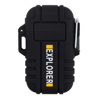 Bricheta MBrands Explorer Army electronica/electrica, Rezistenta la apa, DUBLU ARC, Fara Gaz ,incarcare USB, negru Bricheta MBrands Explorer Army electronica/electrica, Rezistenta la apa, DUBLU ARC, Fara Gaz ,incarcare USB, negru